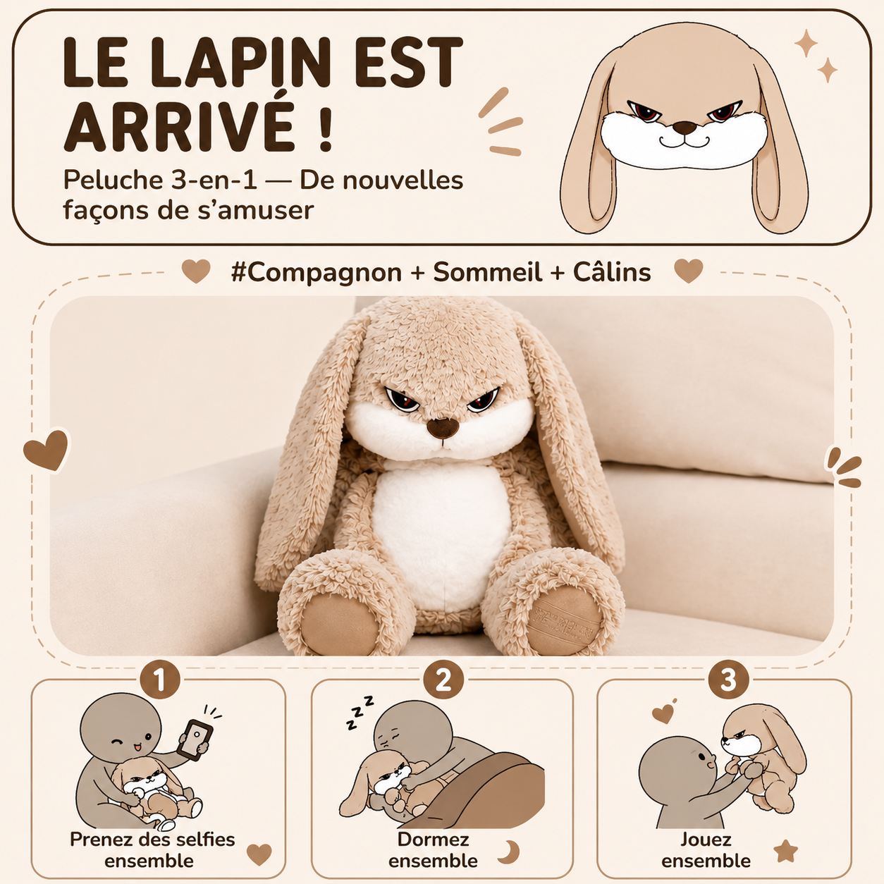 Pompón™ - La Peluche Grincheuse 🐻